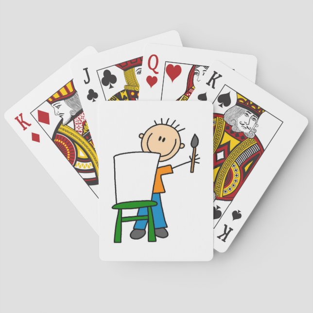 Jeu De Cartes Garçon peignant (dos)