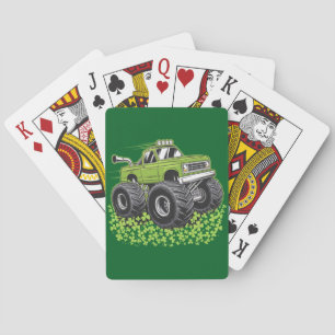 Jeu De Cartes Garçon Saint-Patrick Bébé Camion Monstre Chanceux 