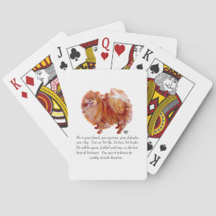 Jeu De Cartes Garde de Poméranie Mâle