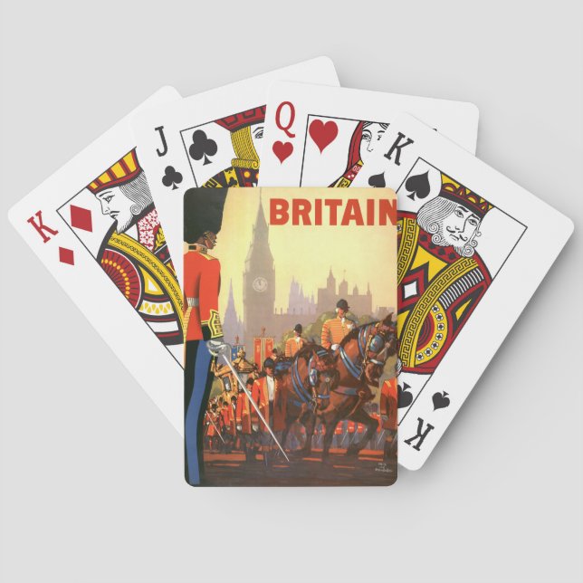 Jeu De Cartes Garde royale britannique du roi vintage Grande-Bre (dos)