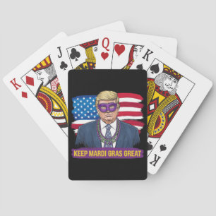 Jeu De Cartes Garder Mardi Gras Grand Drôle Trump Mardi Gras 202