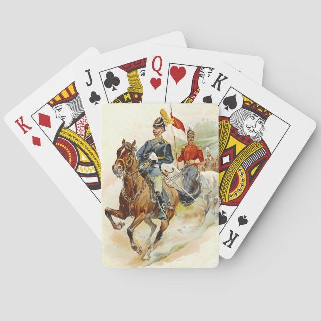 Jeu De Cartes Gardes de cheval de Roxbury 1895 (dos)
