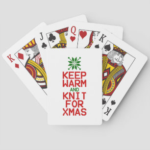 Jeu De Cartes Gardez chaud et tricot pour Noël