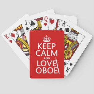 Jeu De Cartes Gardez le calme et l'amour Oboe (n'importe quelle 
