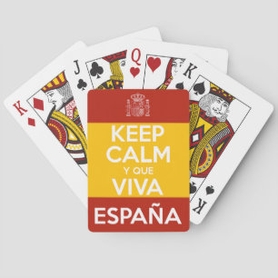 Jeu De Cartes Gardez votre calme et vive l'Espagne
