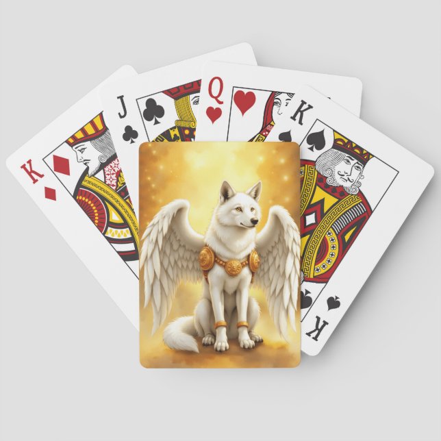 Jeu De Cartes Gardien de l'Aube – Le Loup à l'Aile Blanche.  (dos)