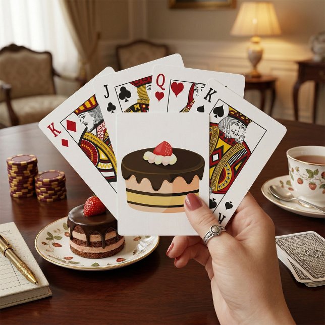 Jeu De Cartes Gâteau au Chocolat Coulant avec Fraise (Créateur téléchargé)