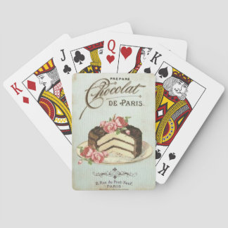 Jeu De Cartes Gâteau au chocolat vintage Paris