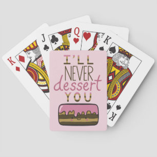 Jeu De Cartes Gâteau de dessert mignon Kawaii avec illustration