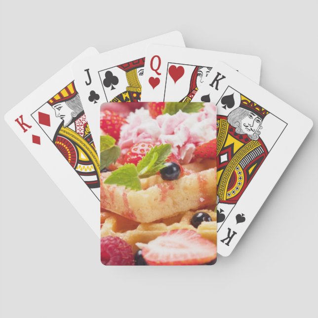 Jeu De Cartes Gâteau gaufre aux fruits frais (dos)