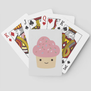 Jeu De Cartes Gâteau Mignon Kawaii avec Glaçage Rose
