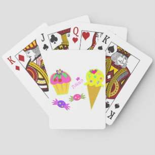 Jeu De Cartes Gâteaux et glaces Neon Pop Art Sweet Treats
