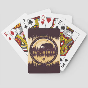 Jeu De Cartes Gatlinburg Tennessee Ours Pins Nature
