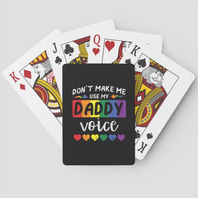 Jeu De Cartes Gay Dont Make Me Use Daddy Voice (dos)