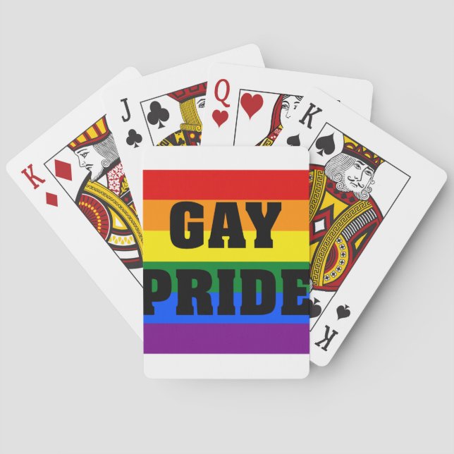 Jeu De Cartes Gay pride Gifts (dos)