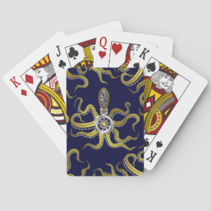 Jeu De Cartes Gears Steampunk Octopus Kraken