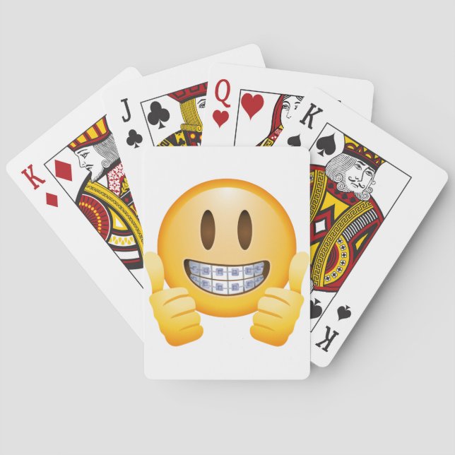 Jeu De Cartes Geeky Braces Emoji (dos)