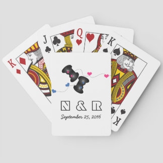 Jeu De Cartes Geeky Gamers Mariage Jouer Cartes rose foncé bleu