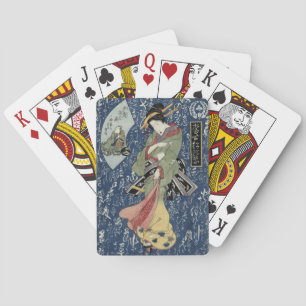 Jeu De Cartes Geisha d'Eisen dans le kimono vert