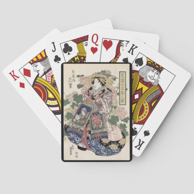 Jeu De Cartes Geisha d'Eisen Ukiyo-e (dos)