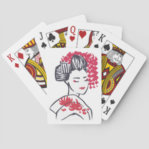 Jeu De Cartes Geisha japonais