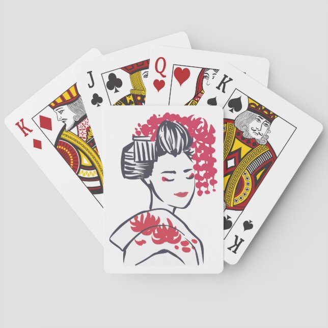 Jeu De Cartes Geisha japonais (dos)