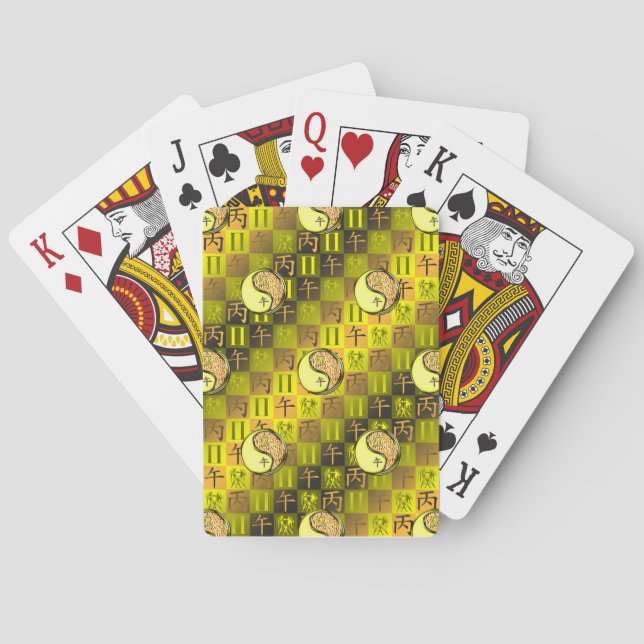 Jeu De Cartes Gémeaux & Cheval de feu (dos)