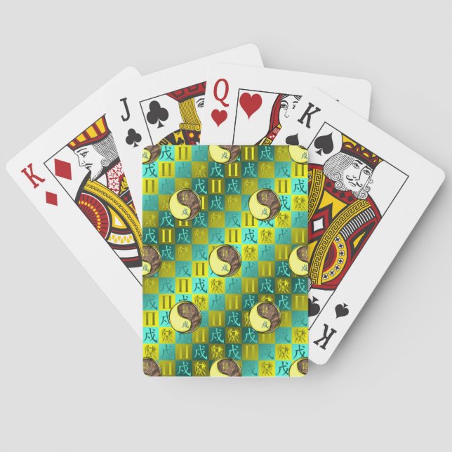 Jeu De Cartes Gémeaux & Chien de Terre (dos)