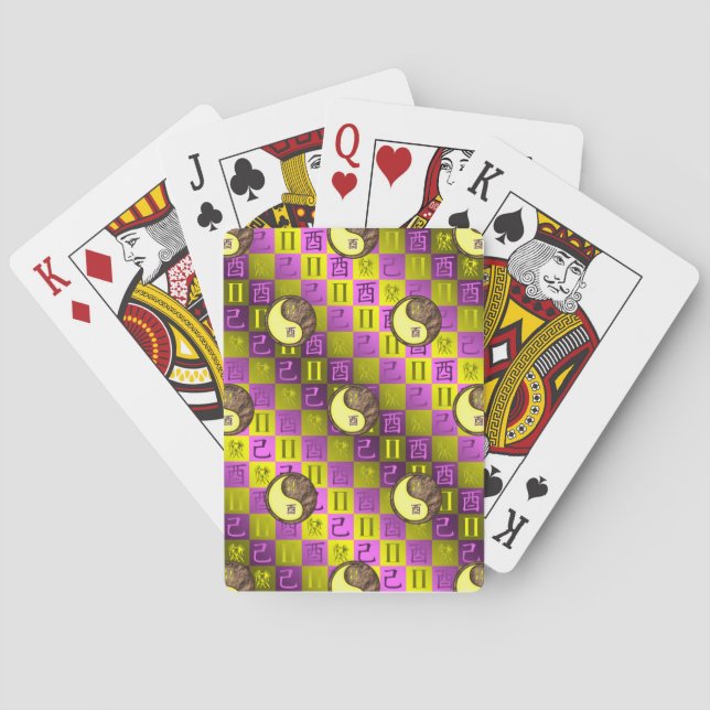 Jeu De Cartes Gémeaux & Coq de Terre (dos)