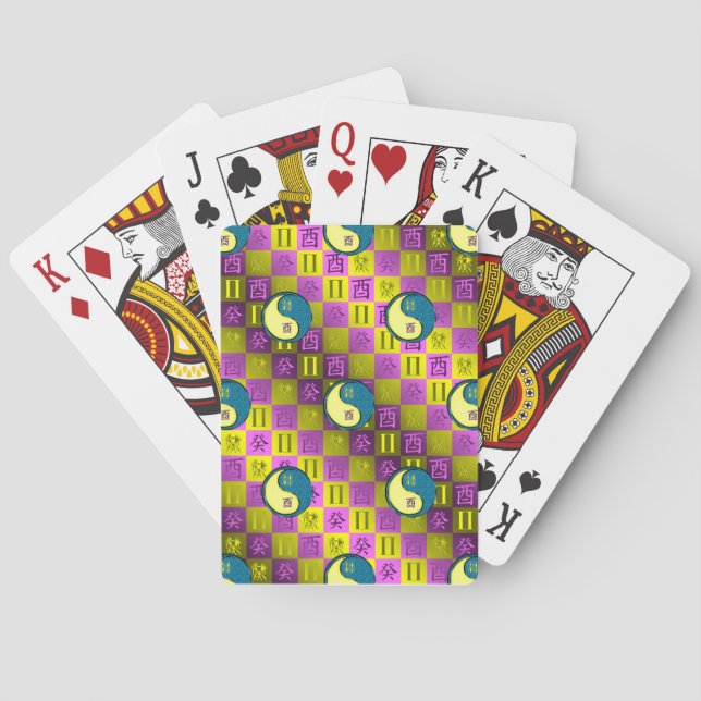 Jeu De Cartes Gémeaux & Coq d'Eau (dos)