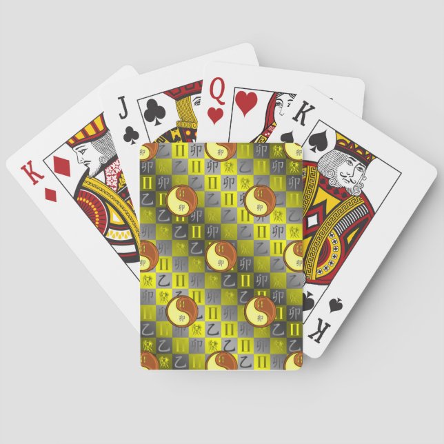 Jeu De Cartes Gémeaux & Lapin de Bois (dos)