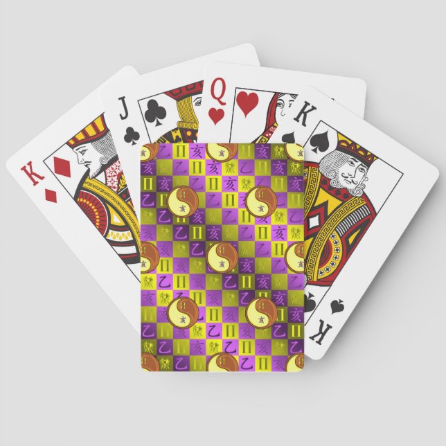 Jeu De Cartes Gémeaux & Sanglier de Bois (dos)