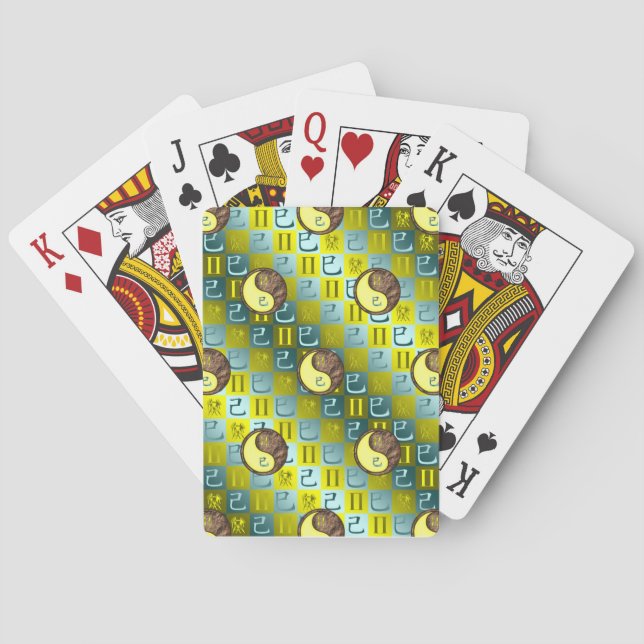 Jeu De Cartes Gémeaux & Serpent de Terre (dos)