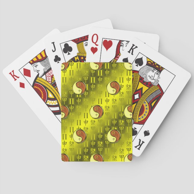 Jeu De Cartes Gémeaux & Singe de Bois (dos)