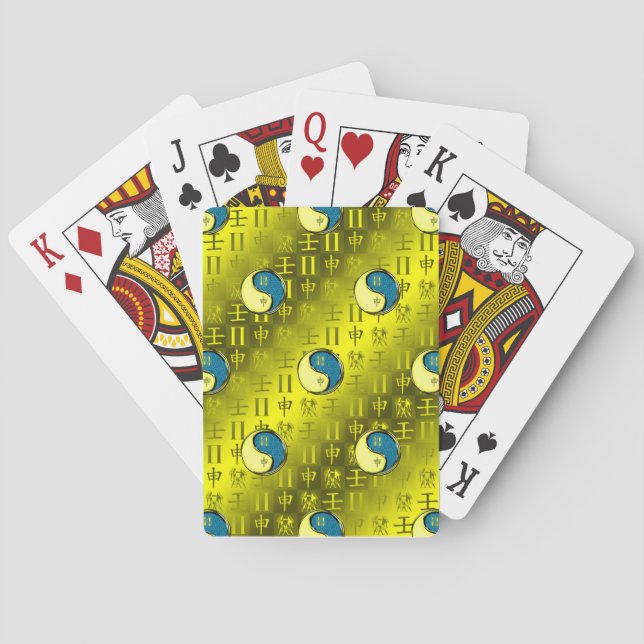 Jeu De Cartes Gémeaux & Singe d'eau (dos)