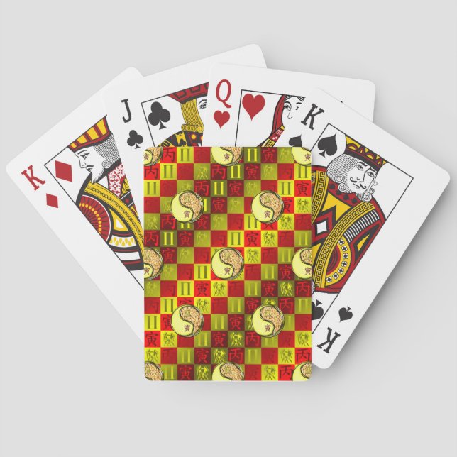 Jeu De Cartes Gémeaux & Tigre de Feu (dos)