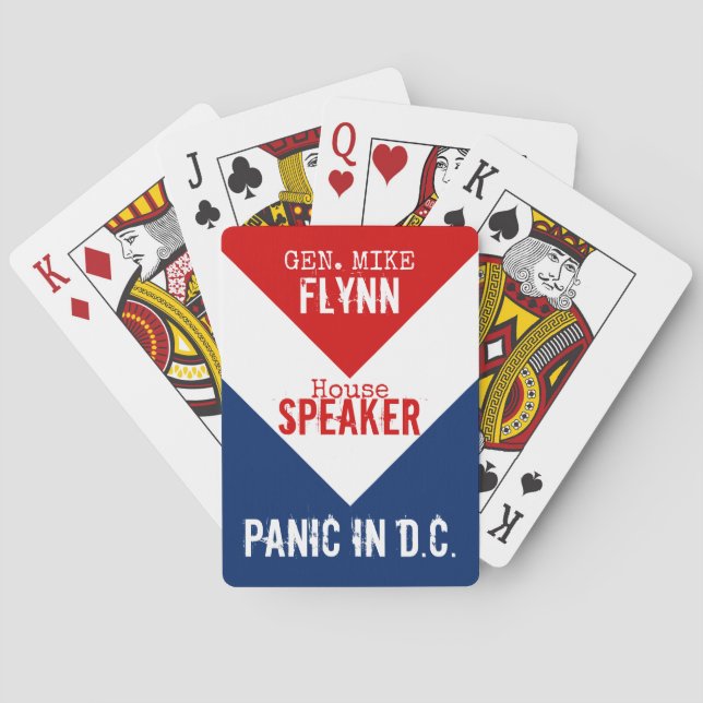 Jeu De Cartes Gén Mike Flynn Président de la Chambre Panique à D (dos)