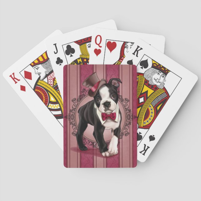 Jeu De Cartes Gentleman Boston Terrier (dos)