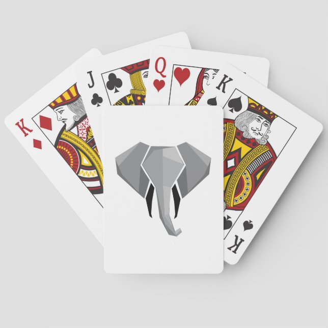 Jeu De Cartes Géométrie Tête d'éléphant (dos)