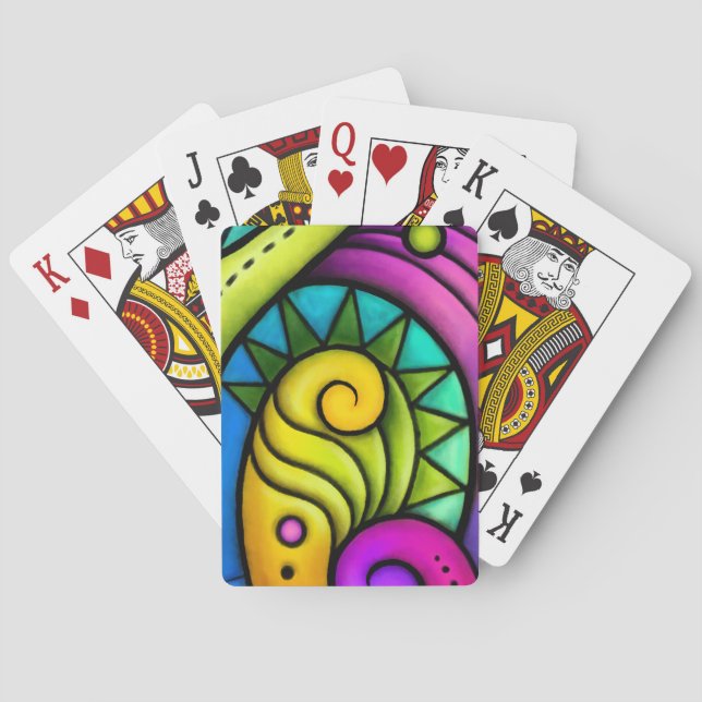 Jeu De Cartes Géométrique abstrait #2 (dos)