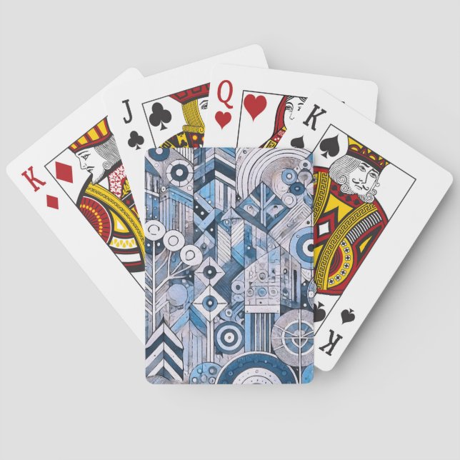 Jeu De Cartes Géométrique moderne (dos)