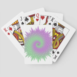 Jeu De Cartes Géométrique Violet et Vert