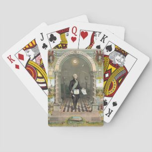 Jeu De Cartes George Washington comme un franc-maçon