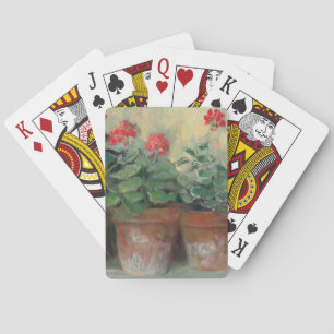 Jeu De Cartes Géraniums dans des pots