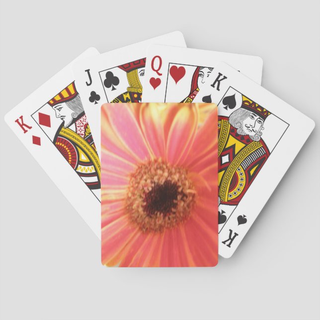 Jeu De Cartes Gerbera Daisy Flower Jouer des cartes (dos)