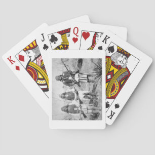 Jeu De Cartes Geronimo et trois de ses guerriers Apache, 1886 (b
