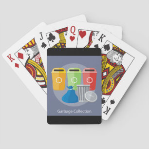 Jeu De Cartes Gestion des déchets de collecte des ordures Récupé