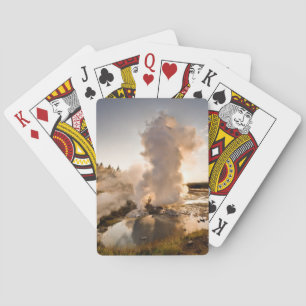 Jeu De Cartes Geyser de rebord, bassin de geyser de Norris