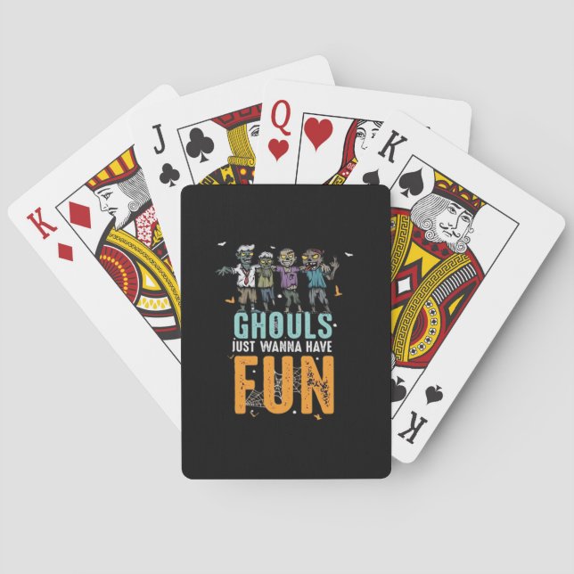 Jeu De Cartes Ghouls veut juste s'amuser amusant Zombies amusant (dos)