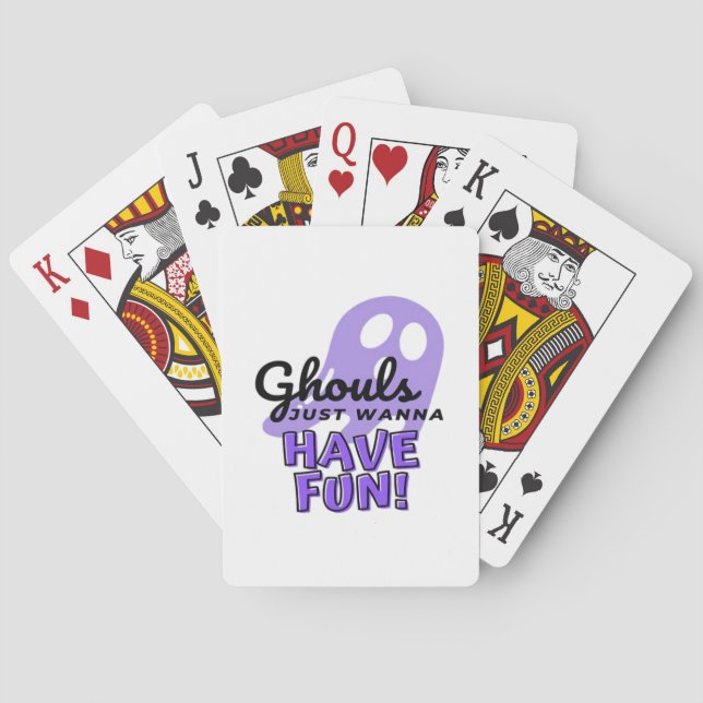 Jeu De Cartes Ghouls veut juste s'amuser Sloth Halloween (dos)